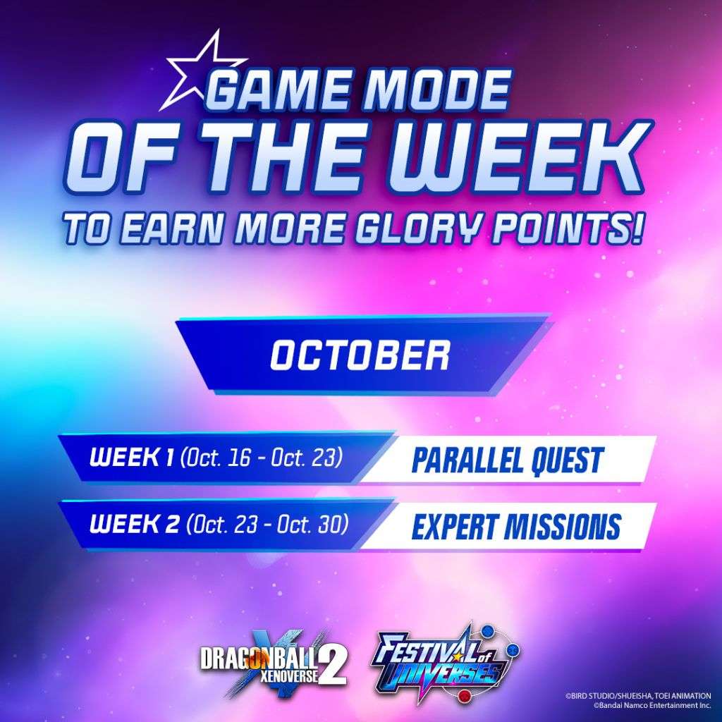 du 16 au 30 octobre il y aura plus de points à gagner durant les modes de jeu